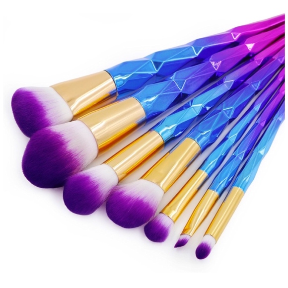 Ombre Unicorn Makeup Brush Set 7pcs - Picture 4 of 7
